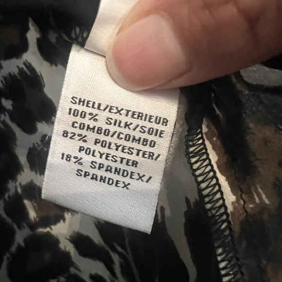 Diane Von Furstenberg Animal Print Long Sleeve Shirt Dress Size 10 - Picture 5 of 7